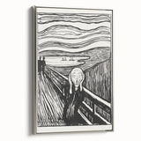 Expressionist Art: The Scream | Iconic Black-and-White Munch Print