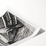 Expressionist Art: The Scream | Iconic Black-and-White Munch Print