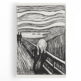 Expressionist Art: The Scream | Iconic Black-and-White Munch Print