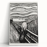 Expressionist Art: The Scream | Iconic Black-and-White Munch Print