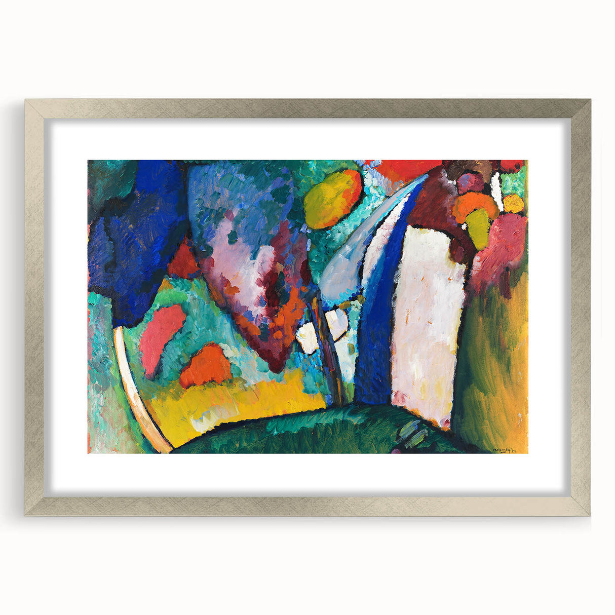 Colorful Abstract Waterfall Art - Vibrant Modern Wall Decor Print