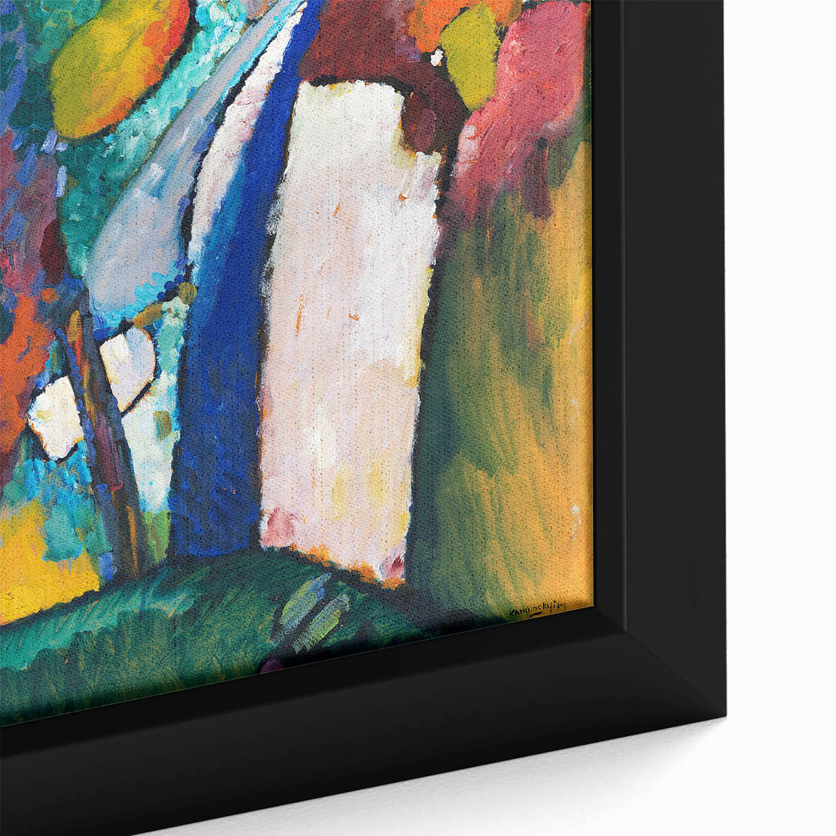 Colorful Abstract Waterfall Art - Vibrant Modern Wall Decor Print