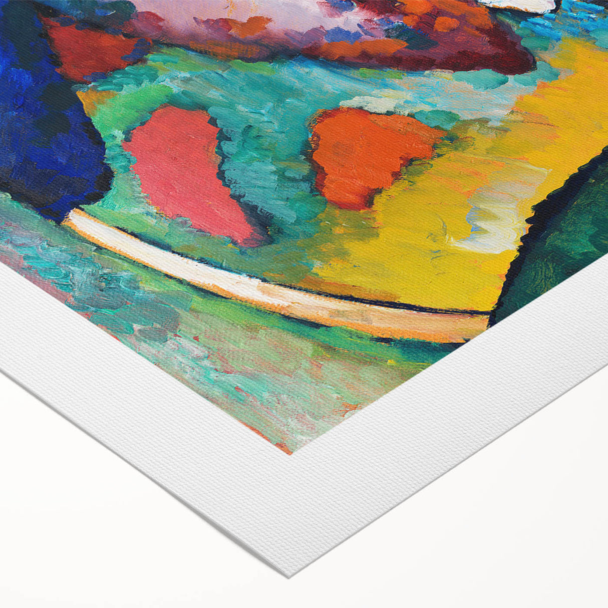 Colorful Abstract Waterfall Art - Vibrant Modern Wall Decor Print
