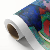 Colorful Abstract Waterfall Art - Vibrant Modern Wall Decor Print