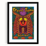 Pearl Jam Concert Poster - Retro Psychedelic Art for Fans