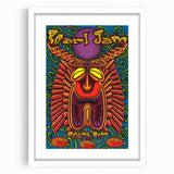 Pearl Jam Concert Poster - Retro Psychedelic Art for Fans