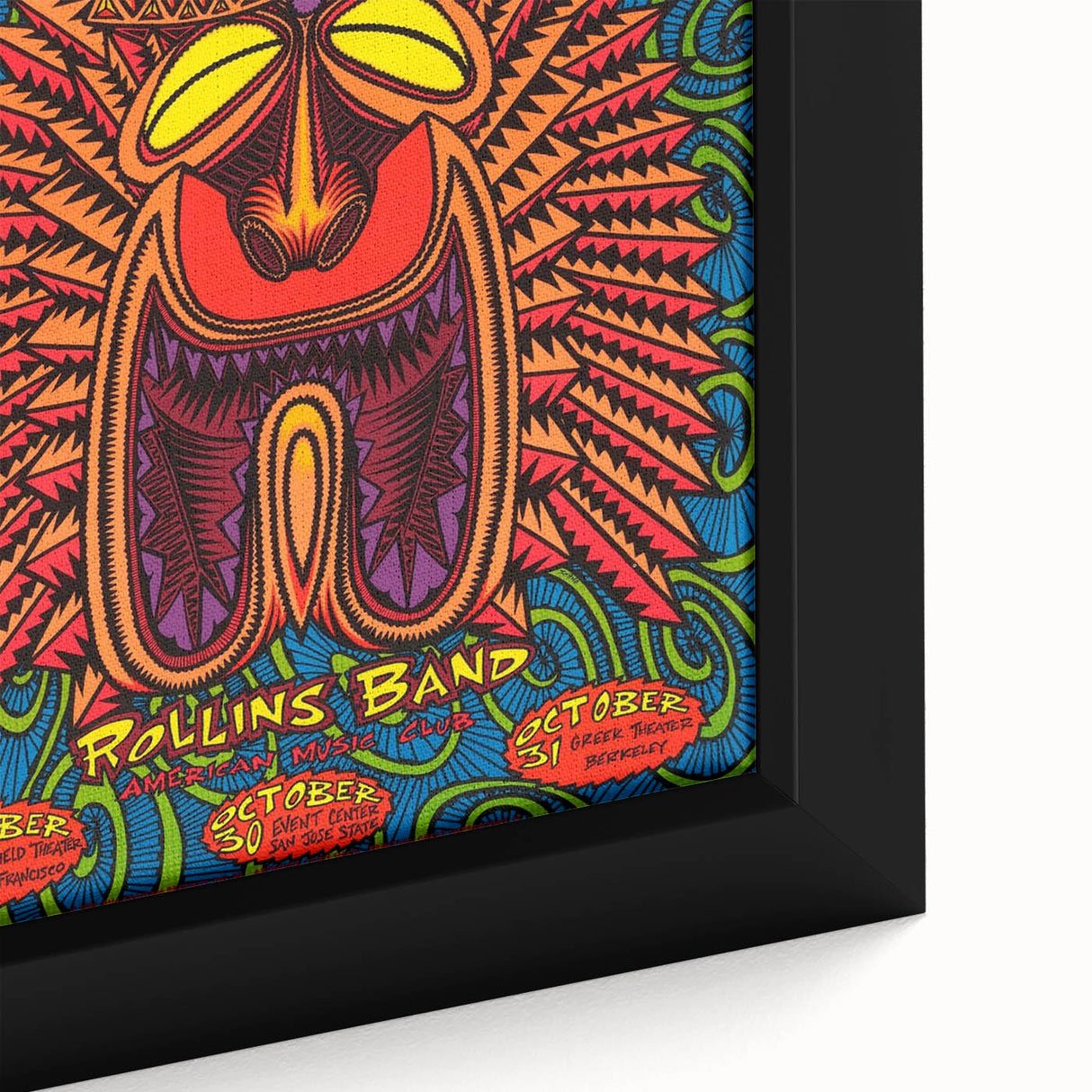 Pearl Jam Concert Poster - Retro Psychedelic Art for Fans