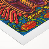Pearl Jam Concert Poster - Retro Psychedelic Art for Fans