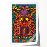 Pearl Jam Concert Poster - Retro Psychedelic Art for Fans