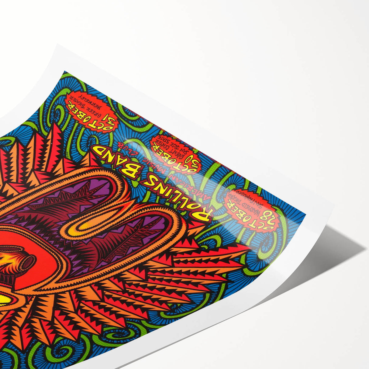 Pearl Jam Concert Poster - Retro Psychedelic Art for Fans