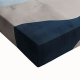 Dining Room Wall Art Collection – Blue & Gold Abstract Landscape