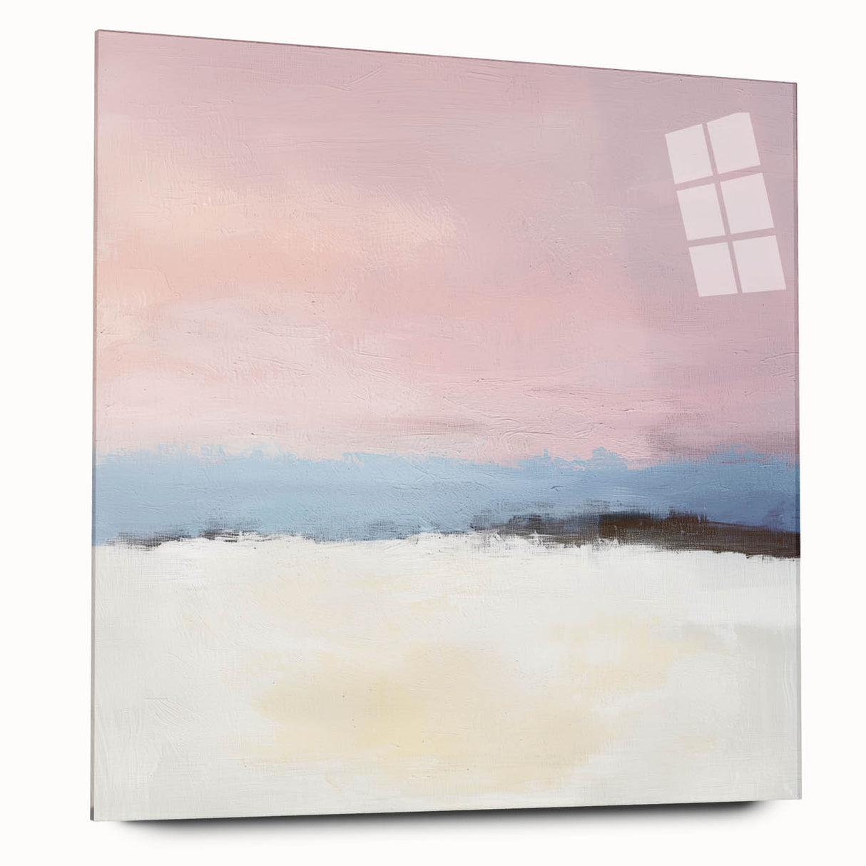 Abstract Art Prints – Soft Modern Pastel Pink and Blue Canvas Decor