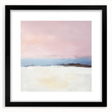 Abstract Art Prints – Soft Modern Pastel Pink and Blue Canvas Decor
