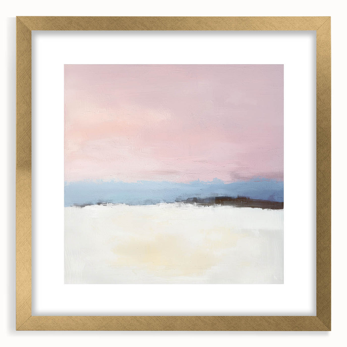 Abstract Art Prints – Soft Modern Pastel Pink and Blue Canvas Decor