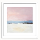 Abstract Art Prints – Soft Modern Pastel Pink and Blue Canvas Decor