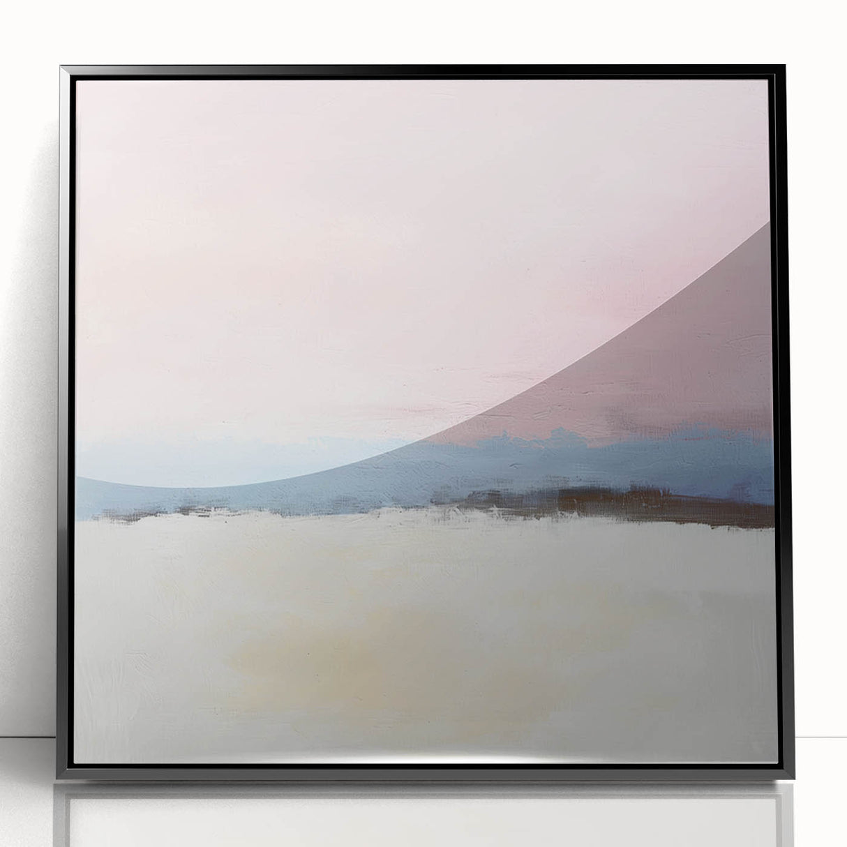 Abstract Art Prints – Soft Modern Pastel Pink and Blue Canvas Decor