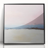 Abstract Art Prints – Soft Modern Pastel Pink and Blue Canvas Decor