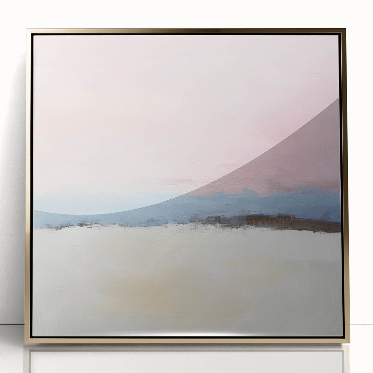 Abstract Art Prints – Soft Modern Pastel Pink and Blue Canvas Decor