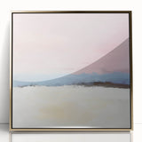Abstract Art Prints – Soft Modern Pastel Pink and Blue Canvas Decor