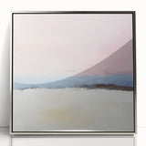 Abstract Art Prints – Soft Modern Pastel Pink and Blue Canvas Decor