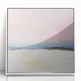 Abstract Art Prints – Soft Modern Pastel Pink and Blue Canvas Decor