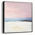 Abstract Art Prints – Soft Modern Pastel Pink and Blue Canvas Decor