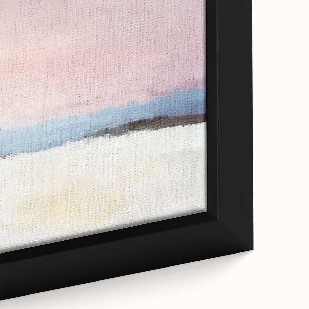 Abstract Art Prints – Soft Modern Pastel Pink and Blue Canvas Decor