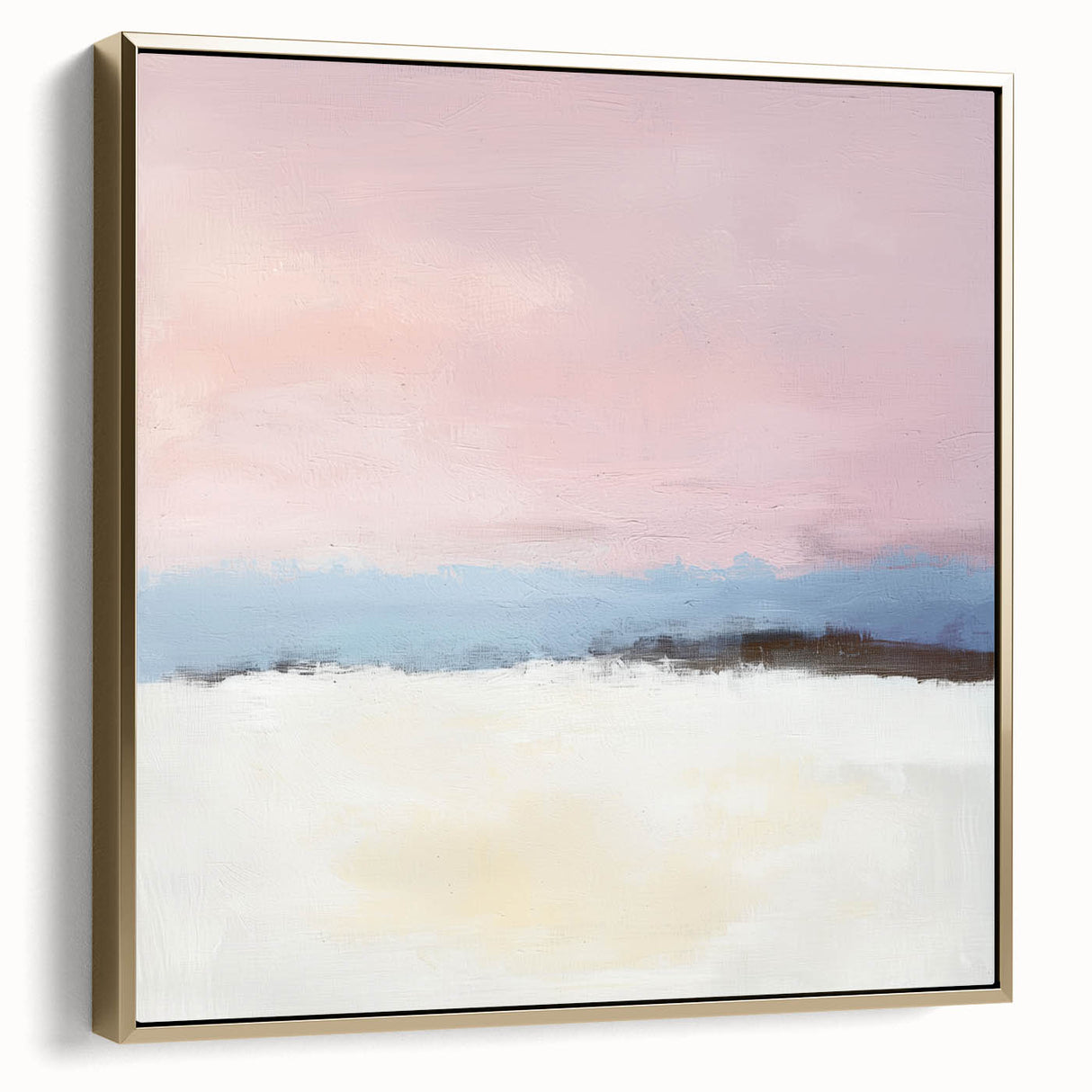 Abstract Art Prints – Soft Modern Pastel Pink and Blue Canvas Decor