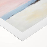 Abstract Art Prints – Soft Modern Pastel Pink and Blue Canvas Decor