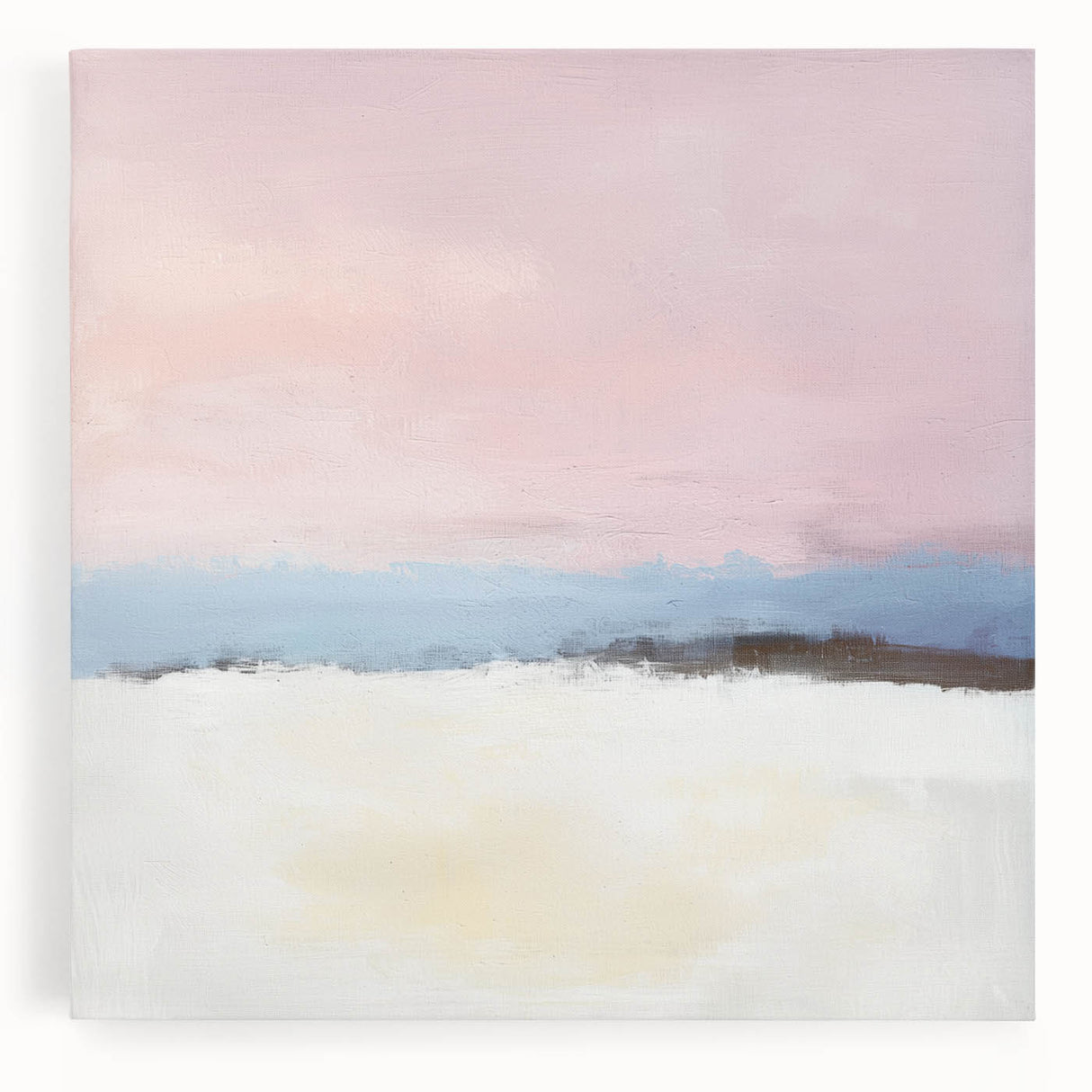Abstract Art Prints – Soft Modern Pastel Pink and Blue Canvas Decor