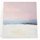Abstract Art Prints – Soft Modern Pastel Pink and Blue Canvas Decor