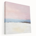 Abstract Art Prints – Soft Modern Pastel Pink and Blue Canvas Decor