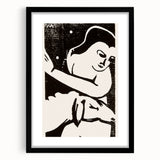 Expressionist Art: The Shepherdess | Bold Franz Marc Black Print