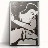 Expressionist Art: The Shepherdess | Bold Franz Marc Black Print