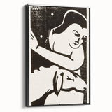 Expressionist Art: The Shepherdess | Bold Franz Marc Black Print