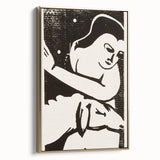 Expressionist Art: The Shepherdess | Bold Franz Marc Black Print