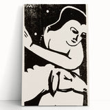 Expressionist Art: The Shepherdess | Bold Franz Marc Black Print