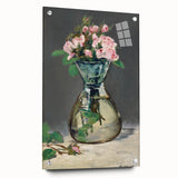 Moss Roses in a Vase - Impressionist Floral Art by Edouard Manet