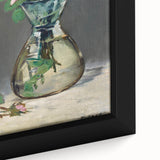 Moss Roses in a Vase - Impressionist Floral Art by Edouard Manet