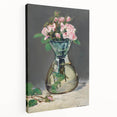Moss Roses in a Vase - Impressionist Floral Art by Edouard Manet