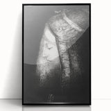 Mystical Black and White Wall Art - "Profile of Light" by Odilon Redon