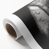 Mystical Black and White Wall Art - "Profile of Light" by Odilon Redon