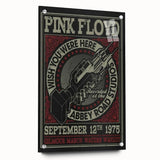 Pink Floyd "Wish You Were Here" 1975 Concert Poster - Retro Art