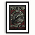 Pink Floyd "Wish You Were Here" 1975 Concert Poster - Retro Art