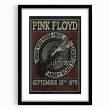 Pink Floyd "Wish You Were Here" 1975 Concert Poster - Retro Art