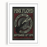 Pink Floyd "Wish You Were Here" 1975 Concert Poster - Retro Art