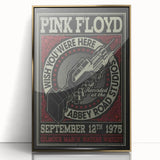 Pink Floyd "Wish You Were Here" 1975 Concert Poster - Retro Art