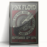 Pink Floyd "Wish You Were Here" 1975 Concert Poster - Retro Art