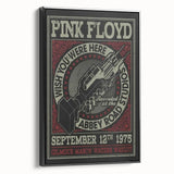 Pink Floyd "Wish You Were Here" 1975 Concert Poster - Retro Art