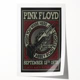 Pink Floyd "Wish You Were Here" 1975 Concert Poster - Retro Art